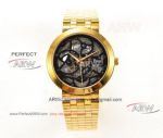 TW Factory Swiss Replica Piaget Altiplano Skeleton Gold Watch With Swiss 2824 Automatic Movement 